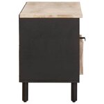 vidaXL Meuble TV avec tiroir Finition Lavage Blanc 100 x 33 x 46 cm