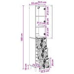 vidaXL Ensemble de Meubles 2 Pièces Chêne fumé 33 x 34 5 x 90 cm