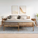 vidaXL Tables de chevet 2 pièces avec 2 tiroirs Bois ancien 40 x 36 5 x 62 cm