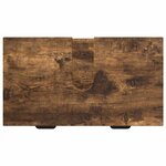 vidaXL Ensemble de mobilier de salle de bain avec tiroir Chêne fumé