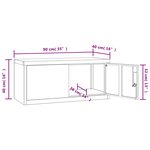 vidaXL Classeur noir 90x40x240 cm acier
