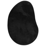 vidaXL Tapis Noir 140 x 200 cm Polyester