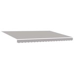 vidaXL Auvent Rétractable Gris clair 450 ×350 cm tissu