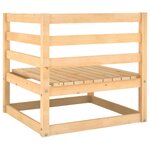 vidaXL Canapés d'angle de jardin 2 Pièces bois de pin massif