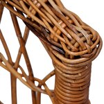 vidaXL Chaises d'extérieur lot de 4 Rotin naturel Marron