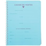 Cahier de texte 17 x 22 cm