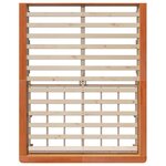 vidaXL Cadre de lit Marron cire 210 x 178 x 30 cm Pin massif