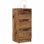 vidaXL Buffet vieux bois 30x30x70 cm bois d'ingénierie