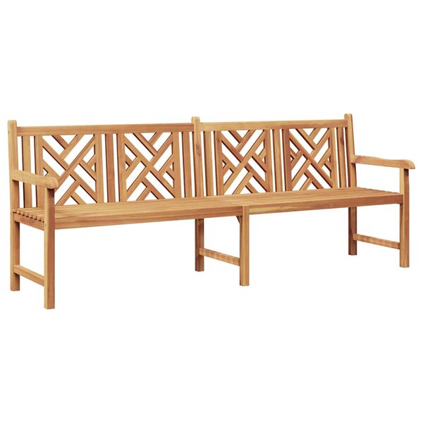 vidaXL banc Marron 228 x 60 x 90 cm Bois de teck massif