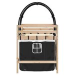 vidaXL Lit mezzanine enfants avec tunnel sans matelas 90x190 cm