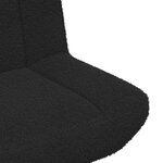 vidaXL Chaise d'accent Noire Tissu  Métal Moyenne Pivotante