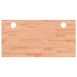 vidaXL Dessus de bureau 110x55x4 cm bois massif de hêtre