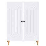 vidaXL Buffet Blanc 66 x 34 5 x 90 cm Bois d'ingénierie