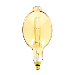 Ampoule led giant (bt180) / vintage au verre ambré  dimmable  culot e27  8w cons. (60w eq.)  800 lumens  lumière blanc chaud