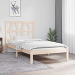 vidaXL Cadre de lit Bois de pin massif 90x200 cm