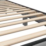 vidaXL Cadre de lit sonoma gris 90x200 cm bois d'ingénierie et métal