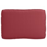 vidaXL Set de coussins de palette 2 Pièces Rouge bordeaux