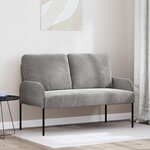 vidaXL Canapés avec coussin Gris clair 115 x 56 x 80 cm Contreplaqué