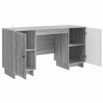 vidaXL Bureau Sonoma gris Bois d'ingénierie 142 5 x 50 x 75 cm