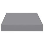 vidaXL Étagères murales flottantes 4 Pièces gris 23x23 5x3 8 cm MDF