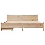 vidaXL Cadre de lit sans matelas 180x200 cm bois massif de pin