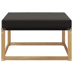 vidaXL Pouf d'Extérieur Bois d'acacia massif et Textilène Blanc