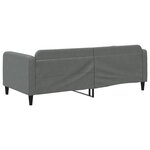 vidaXL Lit de repos gris foncé 90x190 cm tissu