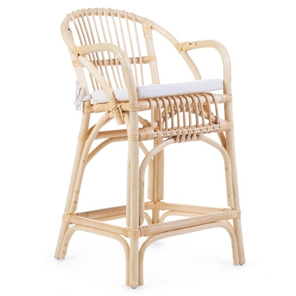 CHILDHOME Chaise junior avec coussin Montana Rotin