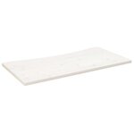 vidaXL Dessus de bureau blanc 110x55x2 5 cm bois massif de pin