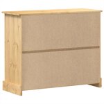 vidaXL Commode Corona 110x43x91 cm bois massif de pin