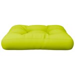 vidaXL Coussin de palette vert vif tissu