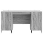 vidaXL Bureau Sonoma gris 142 5 x 50 x 75 cm Bois d'ingénierie