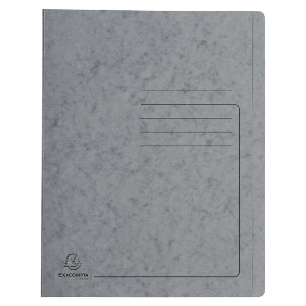 Chemise À Lamelle Carte Lustrée 355gm2 - A4 - Gris - X 25 - Exacompta