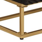 vidaXL Buffet noir 55x30x76 cm bois massif de manguier et fer