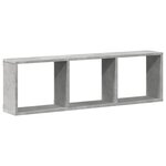 vidaXL Armoire murale 100x16x30 cm gris béton bois d'ingénierie