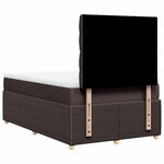 vidaXL Sommier à lattes de lit avec matelas Marron foncé 120x200 cm