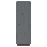 vidaXL Bibliothèque/Séparateur de pièce Gris 60x35x103 cm Pin massif