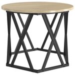 Tables d'appoint empilables 3 Pièces Chêne Sonoma en bois aggloméré
