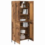 vidaXL Haut Armoire 2 Pièces Bois Ancien Bois d'ingénierie