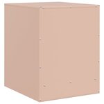 vidaXL Table de chevet rose 34 5x39x44 cm acier