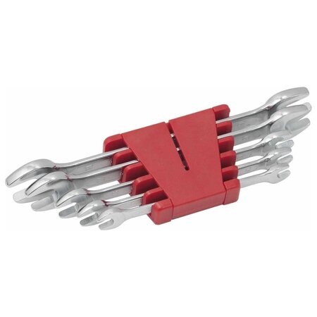Ks tools jeu de clés double à extrémité ouverte 5 pièces 8-19 mm acier