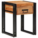 vidaXL Table d'appoint Marron 40 x 40 x 50 cm Bois d'acacia massif