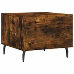 vidaXL Tables basses 2 Pièces chêne fumé 50x50x40 cm bois d'ingénierie