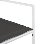 vidaXL Ensemble à manger de jardin avec coussins 5 Pièces blanc textilène