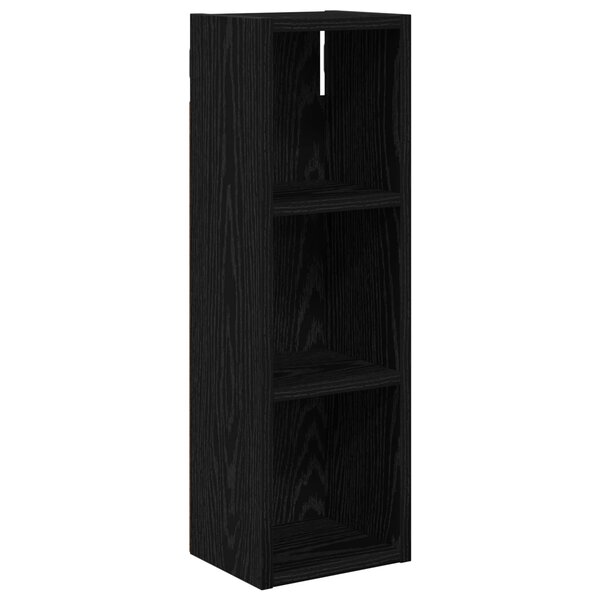vidaXL Armoire murale de salle de bain Chêne Noir 20 x 16 x 62 5 cm