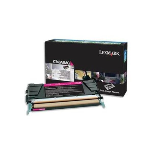 Cartouche laser pour C746/C748 Magenta C746A1MG LEXMARK