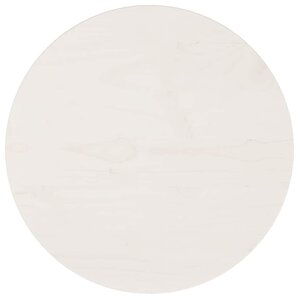 vidaXL Dessus de table rond blanc Ø40x3 cm bois de pin massif