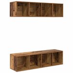 vidaXL Ensemble de meubles TV 3 Pièces Bois ancien Bois d'ingénierie