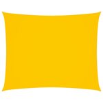 vidaXL Voile de parasol Tissu Oxford rectangulaire 5x6 m Jaune