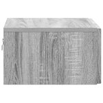 vidaXL Cabinet de chevet mural 2 Pièces Sonoma gris 49 x 34 5 x 20 cm